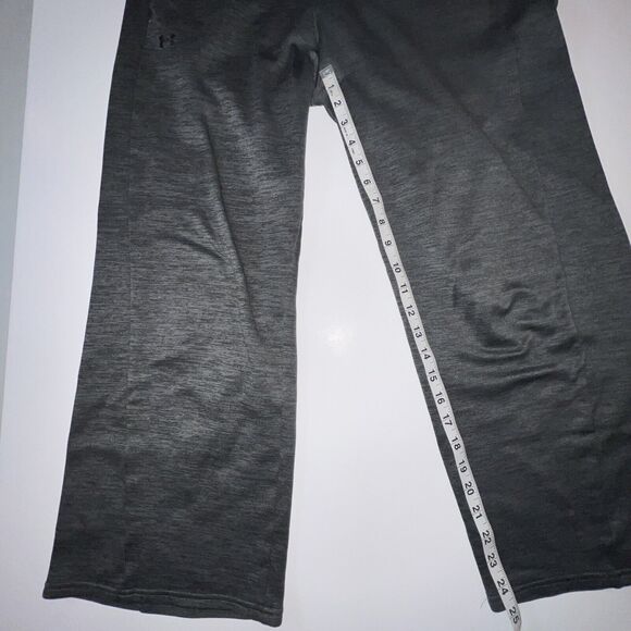 Under Armor Sweatpants Women Medium Gray Wide Leg Athleisure Loungewear Pants - Picture 10 of 11